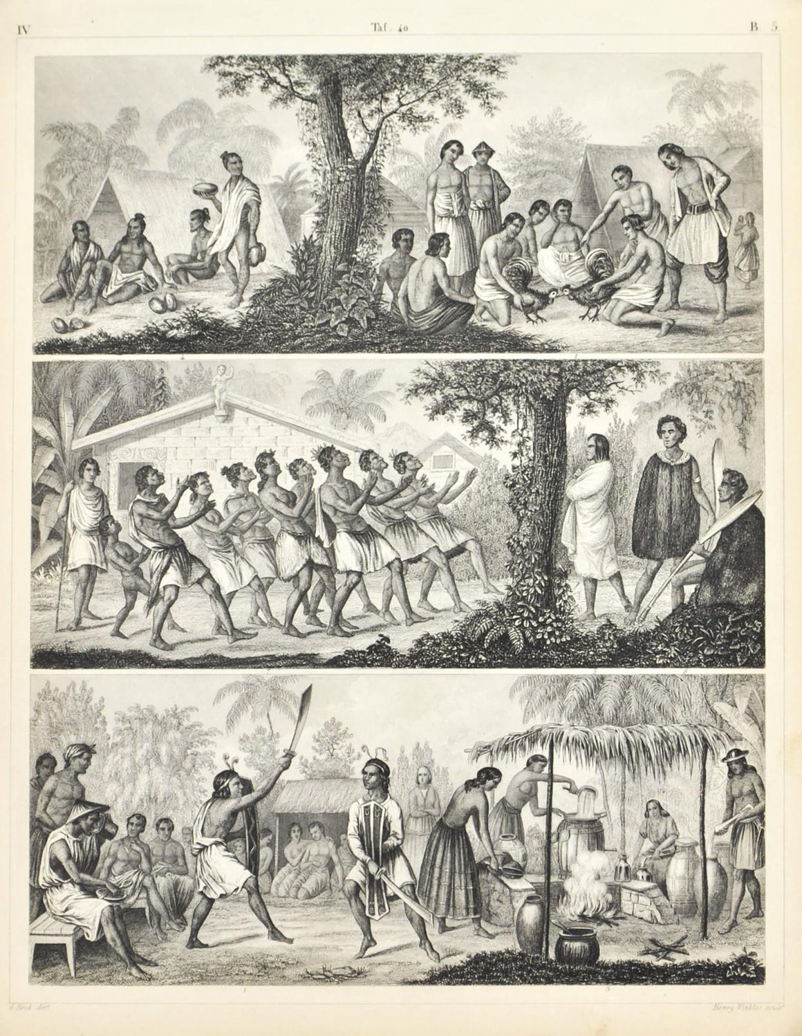 Booro Philippines Marian Caroline Islands Antique Print 1857