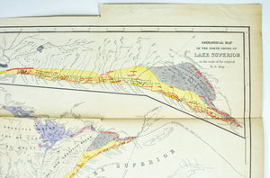 1852 Geological Map of Wisconsin, Iowa and Minnesota - David Dale Owen