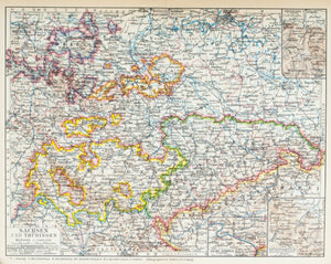 1929 Saxony and Thuringia Germany - Meyer
