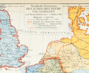 1929 Northern Provinces of the Roman Empire and Germania - Meyer
