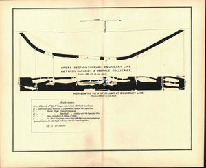 Harleigh & Ebervale Coal Collieries Pennsylvania Antique Map 1878