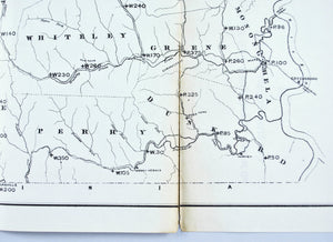 Coal Greene County Pittsburgh Waynesburg Pennsylvania Antique Map 1876