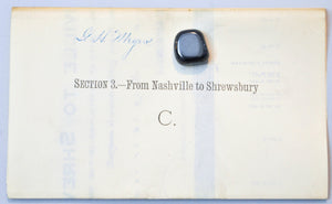 Nashville Shrewsbury York Pennsylvania Antique Map 1876
