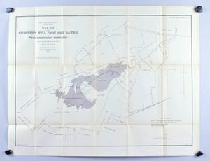 Chestnut Hill Iron Ore Banks Lancaster County Pennsylvania Antique Map 1880