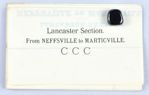Neffsville to Marticville Lancaster County Pennsylvania Antique Map 1880