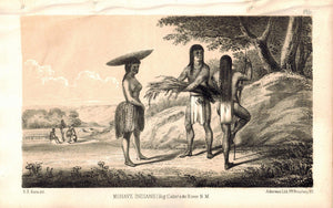 Mohave Indians Big Colorado River New Mexico 1853 American Indian Litho Print