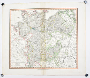 1808 A New map of Circle of Lower Saxony - Cary
