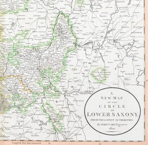 1808 A New map of Circle of Lower Saxony - Cary