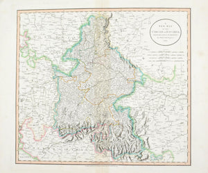 1808 A New map of Circle of Bavaria - Cary