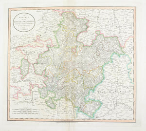 1808 A New map of Circle of Franconia - Cary