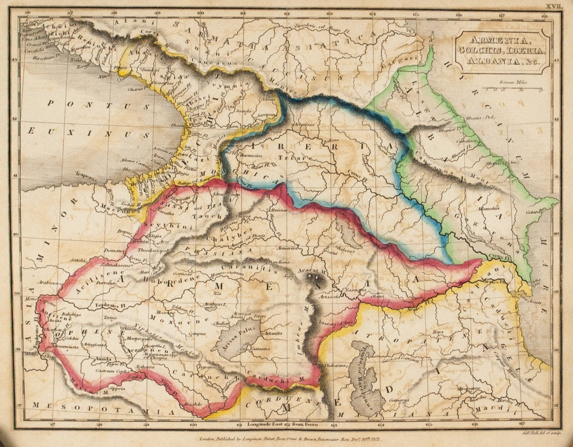 1822 Armenia, Colchis, Iberia, Albania, &c - Hall