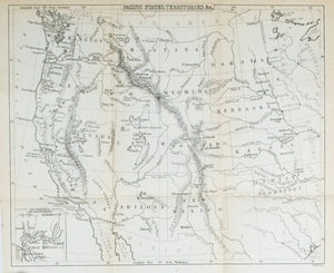 1867 Pacific States, Territories, &c - Edward Hall