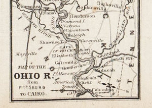 1867 Map of the Ohio River - Edward Hall