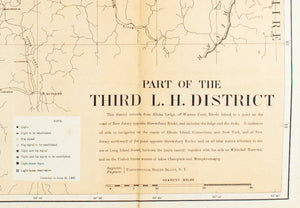 1900 Part of the Third Lighthouse District - US Light-House Board