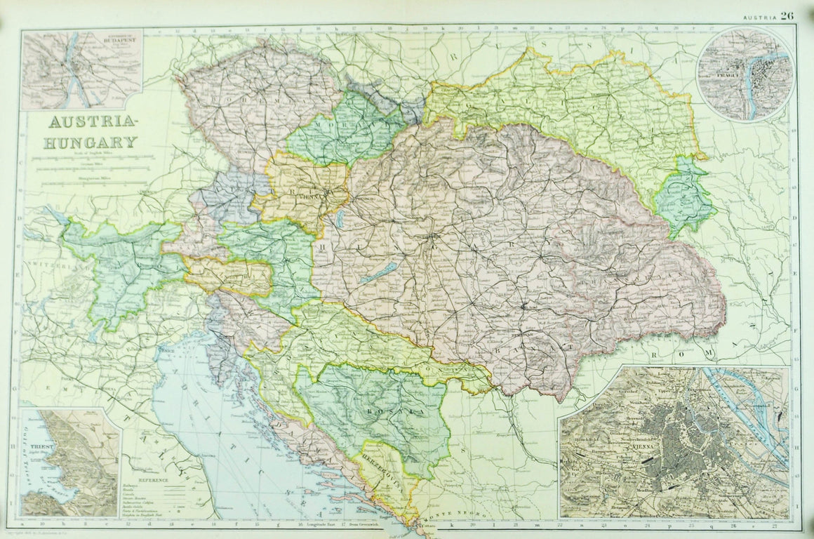 1891 Austria Hungary in Europe