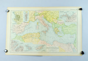 1891 Sketch Map of the Mediterranean