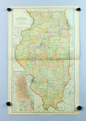 1891 Map of Illinois
