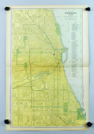1891 Map of Chicago Illinois