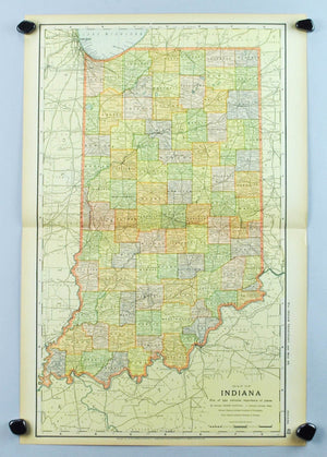 1891 Map of Indiana