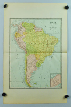 1884 South America - Cram