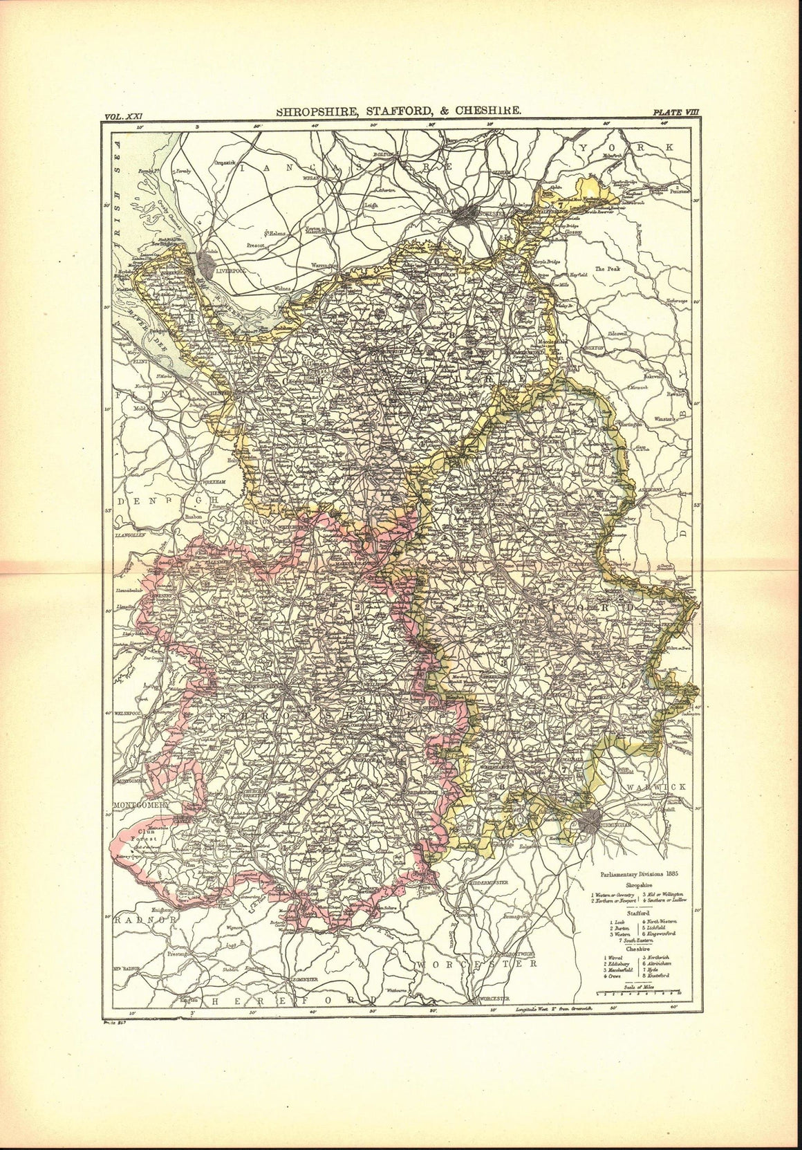 1896 Shropshire, Stafford & Cheshire - Britannica