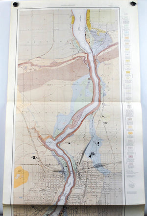 1913 U.S. Geological Survey Areal Geology Map of Niagara River, New York (Niagara Falls) - EM Kindle