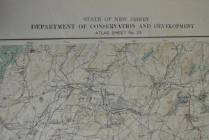 Somerset New Jersey Plainfield Vintage Survey Map 1928