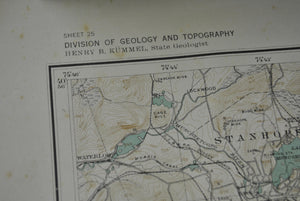 Somerset New Jersey Plainfield Vintage Survey Map 1928