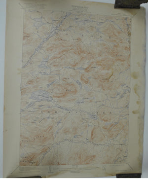 Blue Mountain New York Antique Topographic Map 1919