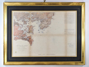 1866 U. S. Coast Survey Map of Portsmouth Harbor New Hampshire