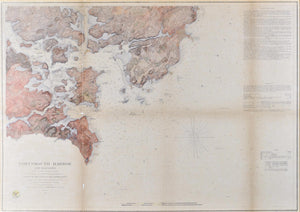 1866 U. S. Coast Survey Map of Portsmouth Harbor New Hampshire