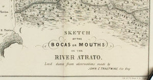 1854 Bocas or Mouths of the River Atrato by John C Trautwine