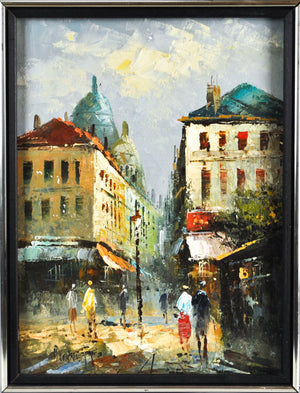 Caroline Burnett - Paris Street Scene - Oil Painting