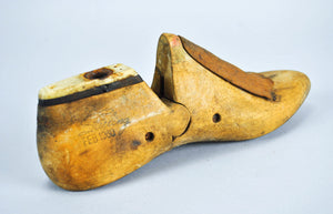 Vintage Pair Wood Factory Shoe Industrial Molds Sterling Nora 4M & Irene 8B
