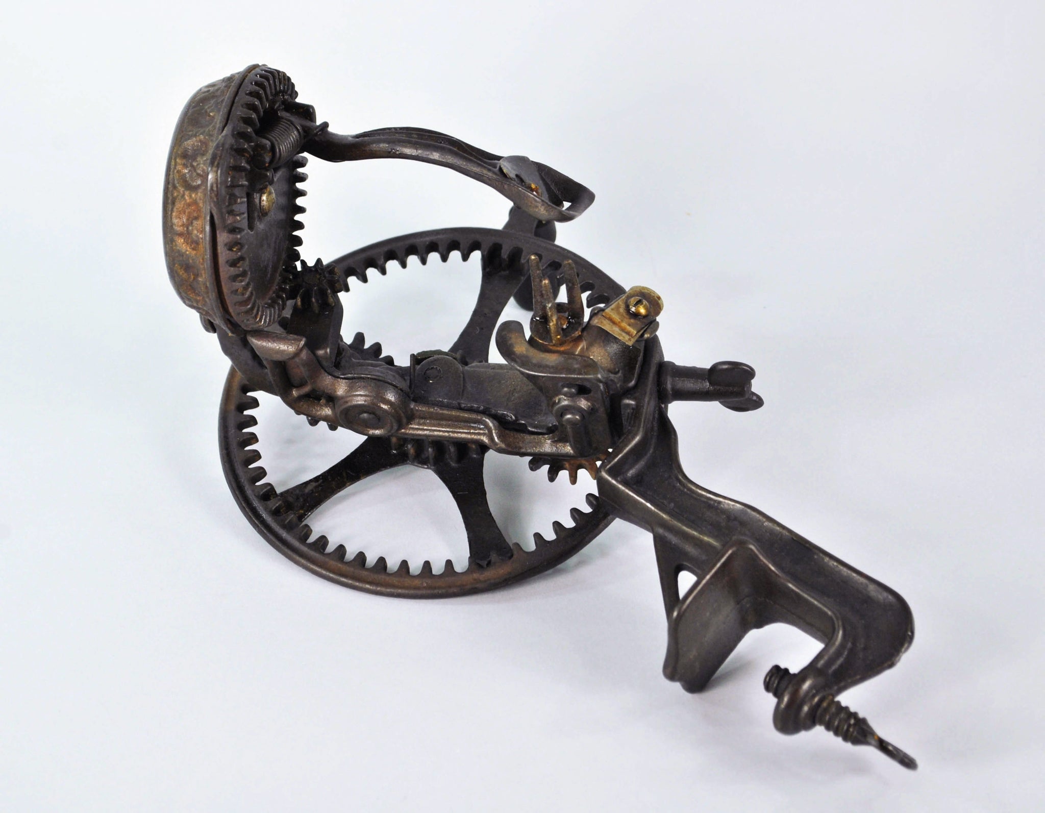 Mechanical Apple Peeler Rare and Unusual WORKING Condition 1871 Whittemore  Crank Handle Form 10.5 Wide X 7 High X 4.5 Deep 