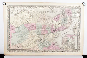 1881 Plan of Boston - S Mitchell Jr