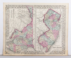 1881 County Map of Virginia and West Virginia - S Mitchell Jr
