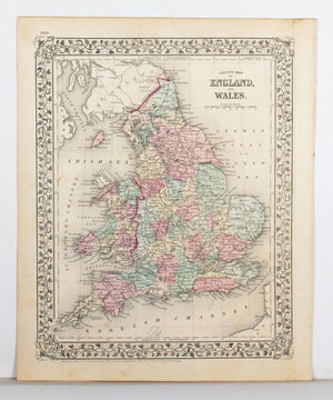 1881 County Map of England and Wales - S Mitchell Jr