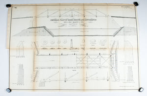1860 Plan P - Farm Bridge and Abutments Erie Canal - Van R Richmond