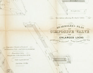 1860 Plate N - Composite Valve for Enlarged Locks - Van R Richmond