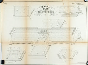 1860 Plan M - General Plan of Waste Weir - Van R Richmond 
