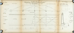 1860 Plan L - General Plan for Farm Bridge, Lateral Canals - Van R Richmond 