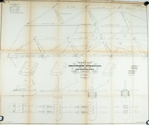 1860 Plan L - General Plan of Road and Farm Bridge Superstructure - Van R Richmond 