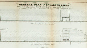 1860 Plan H - General Plan of Enlarged Double Locks - Van R Richmond