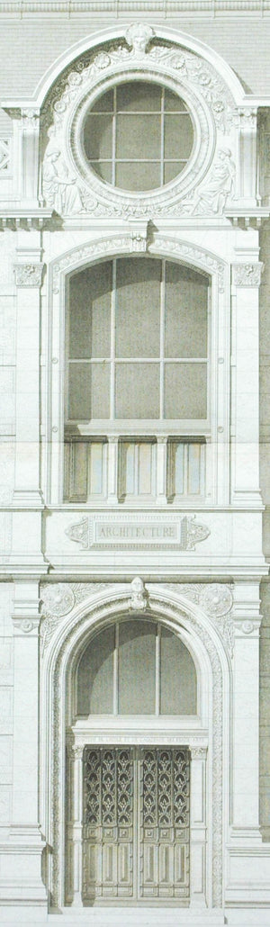 Parisian School of Fine Arts Entry Gate 1883 Architecture Print