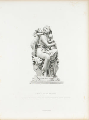 Between Two Loves Albert Ernest Carrier Belleuse c. 1880 Engraved Art Print