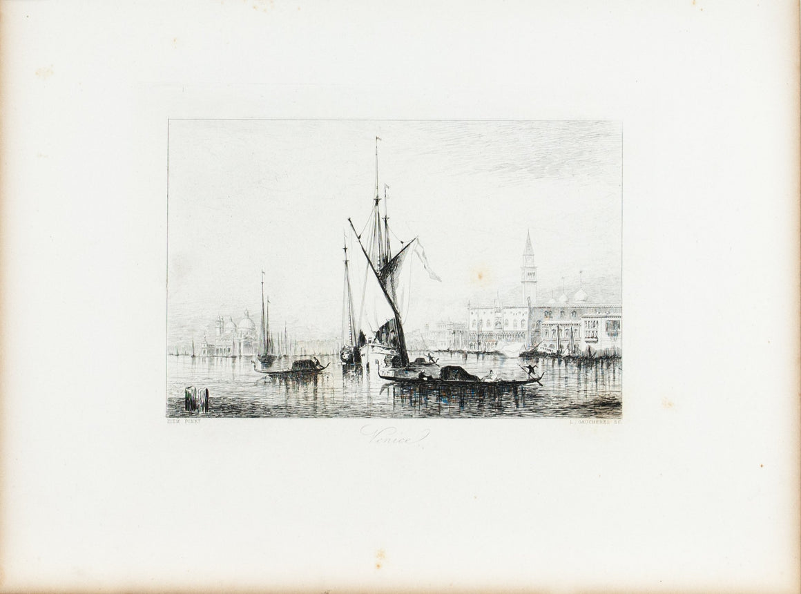 Venice c. 1880 Engraved Art Print