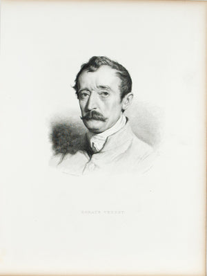 Horace Vernet French Painter Portrait c. 1880 Art  Engraved Print