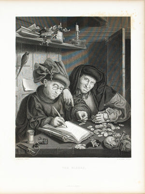 The Misers c. 1880 Engraved Art Print
