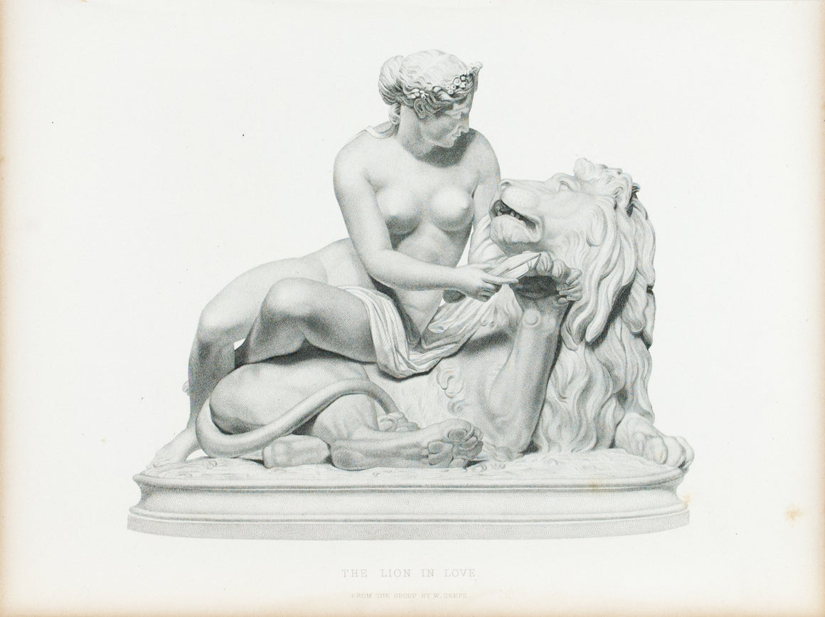 The Lion In Love c. 1880 Engraved Art Print
